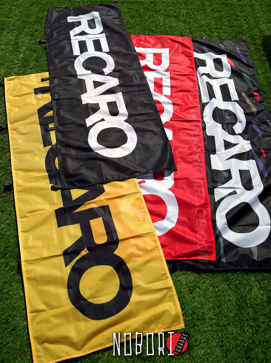 Recaro Nobori Flag (Confetti/Black/Red/Yellow) | NoboriGarage